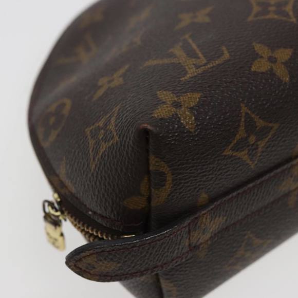LOUIS VUITTON Monogram Trousse Demi Ronde Cosmetic Pouch M47520 LV Auth 78014 - Picture 7 of 16